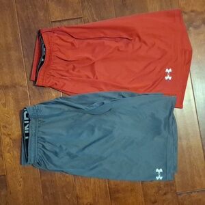 Under Armour Men's Athletic Shorts - Red and Gray